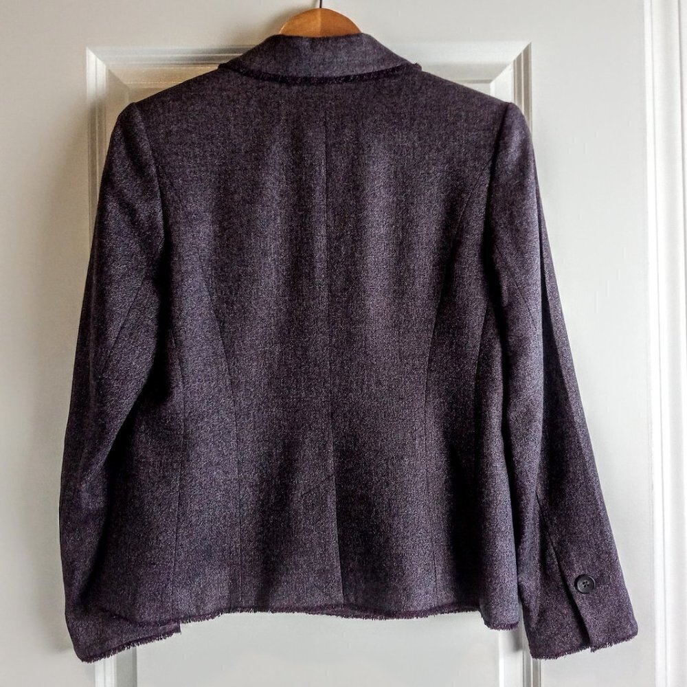 Classiques Entier Raw Edge Trim Button Front Wool… - image 2